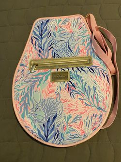 lilly pulitzer RACKET BAG Tennis bag sling bag NWOT Pink