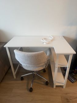 Office desk and chair