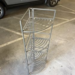 Folding Metal Plant Shelf
