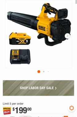 DeWalt 20V XR Cordless Leaf Blower Kit