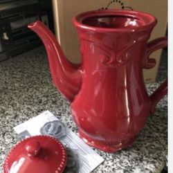Jafa grande de té/cafetera Princess House Pavillion Red Berry 
