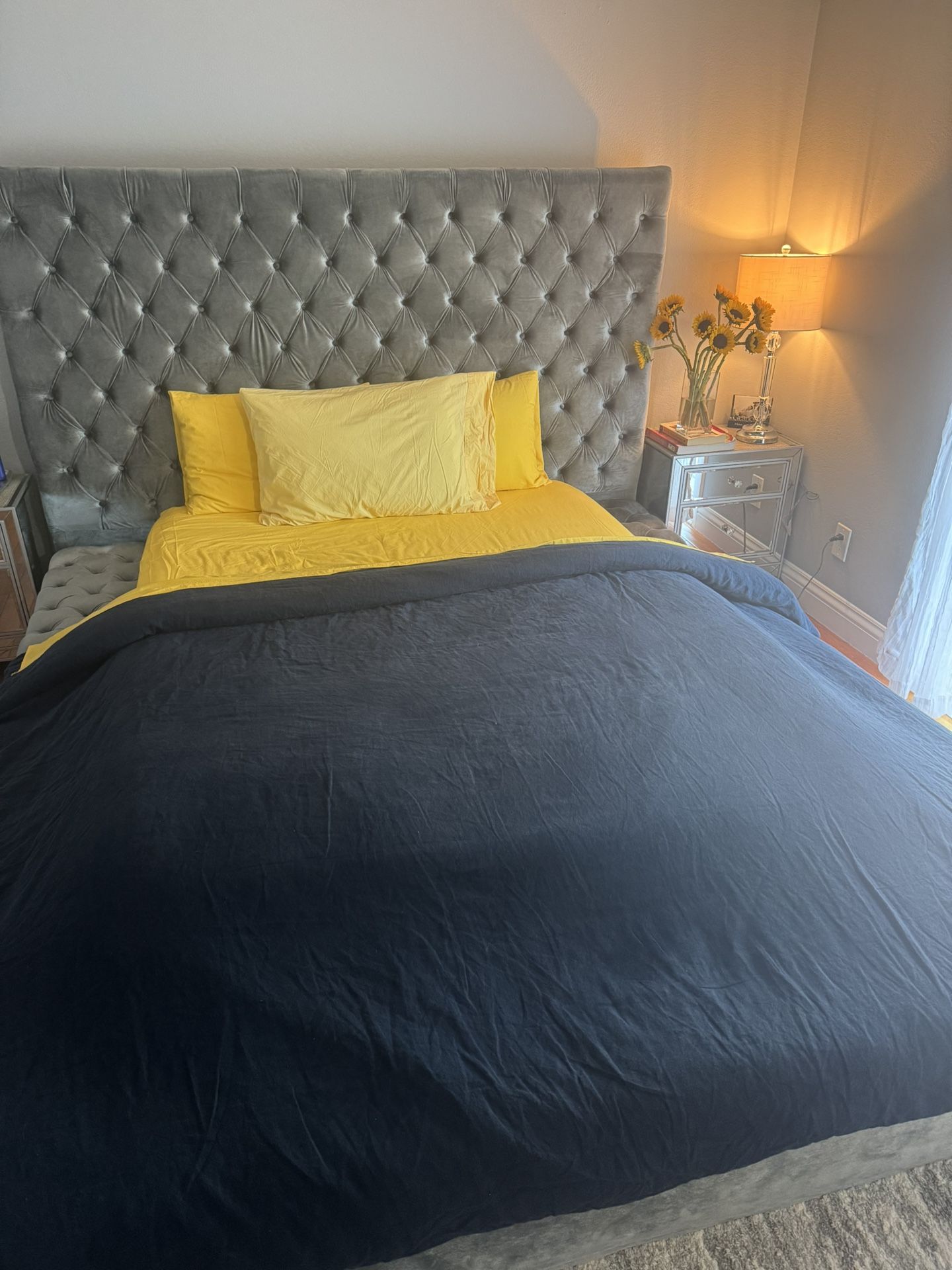 Bed Frame And Queen Mattress