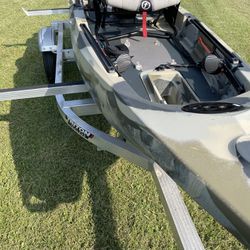 Feelfree Lure 2 Kayak With Triton Kayak Trailer + Extras Like New