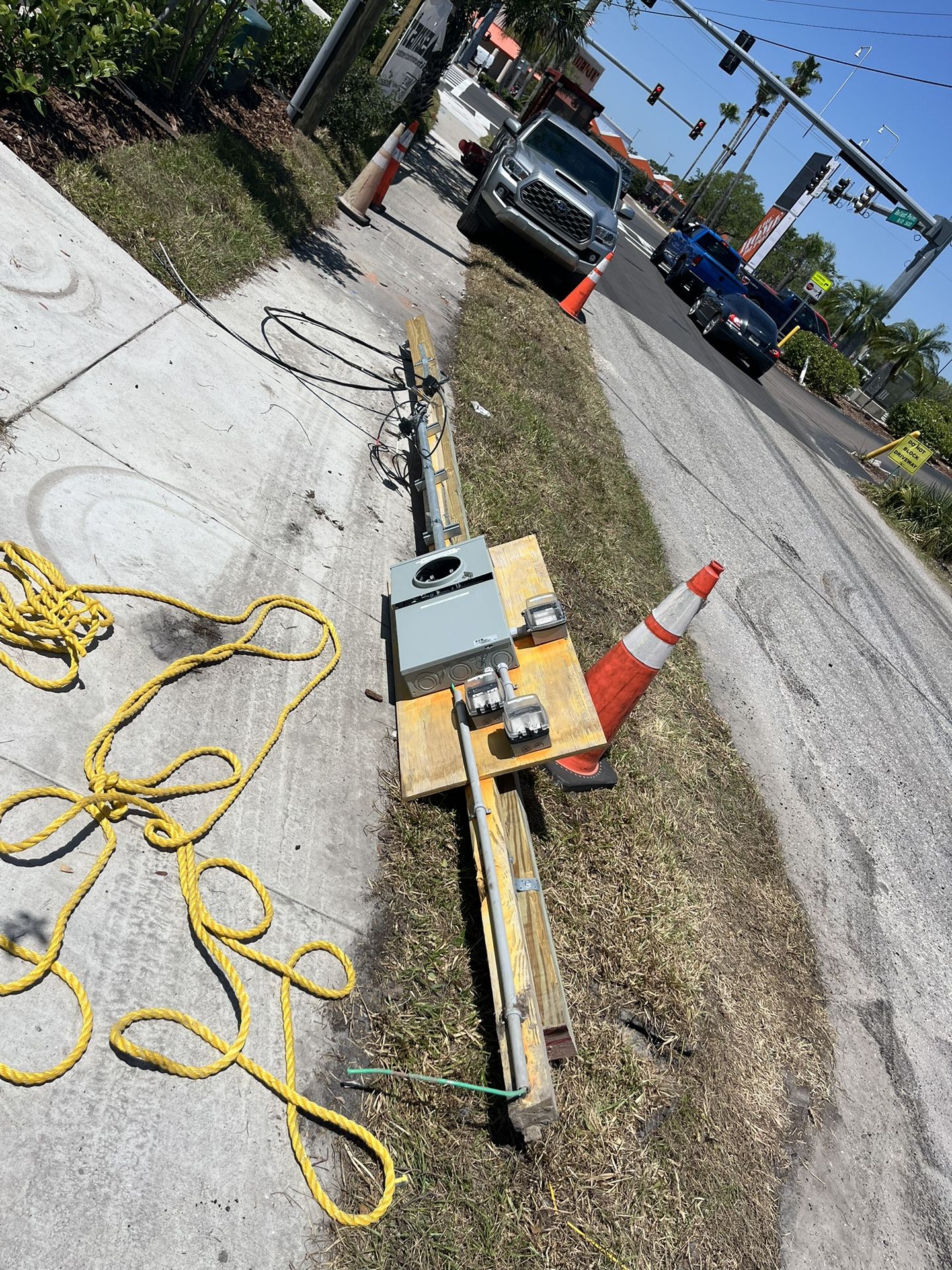 Meter Service Pole