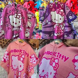 Hello Kitty Ponchos Hoodies Gabanes