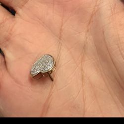 10K Real Diamond Earring 