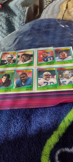 Topps football Wax card box bottoms. See below
