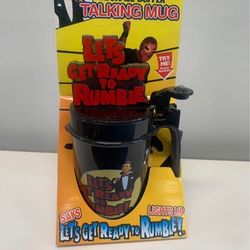 Michael Buffer “Let’s Get Ready to Rumble” Talking Mug (Lights Up) NEW
