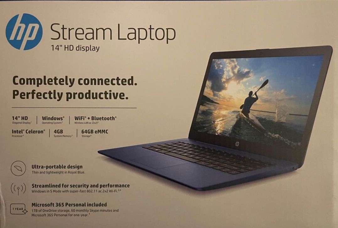 HP Stream 14 inch (blue)