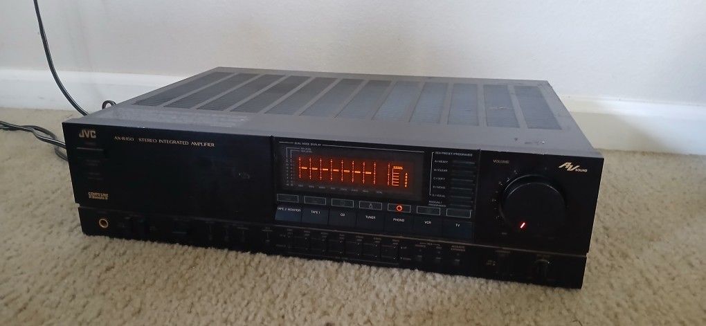 JVC Vintage 1980's Receiver Amp Amplifier Phono Home Stereo Sound System
