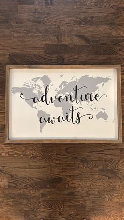 Adventure Awaits wall decor