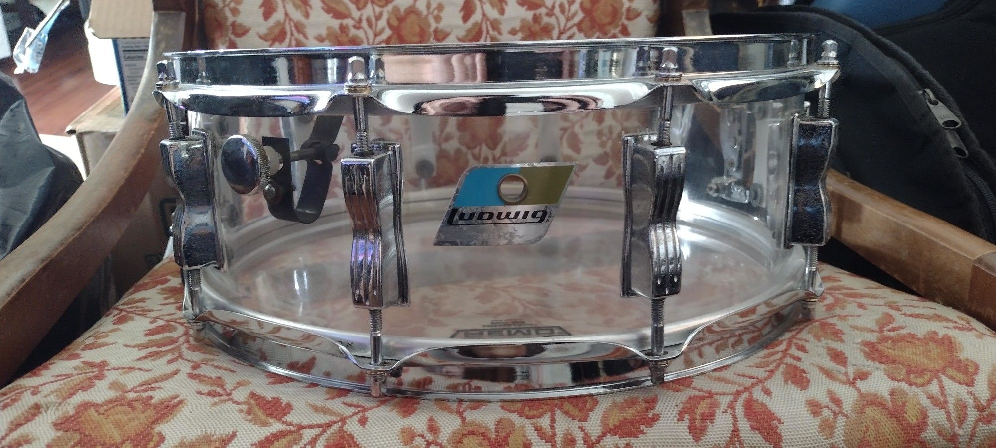 Ludwig Vistalite Clear 70s No Cracks 5x14