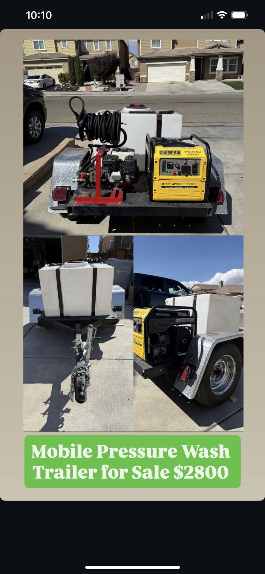 Mobile Pressure Washer Trailer