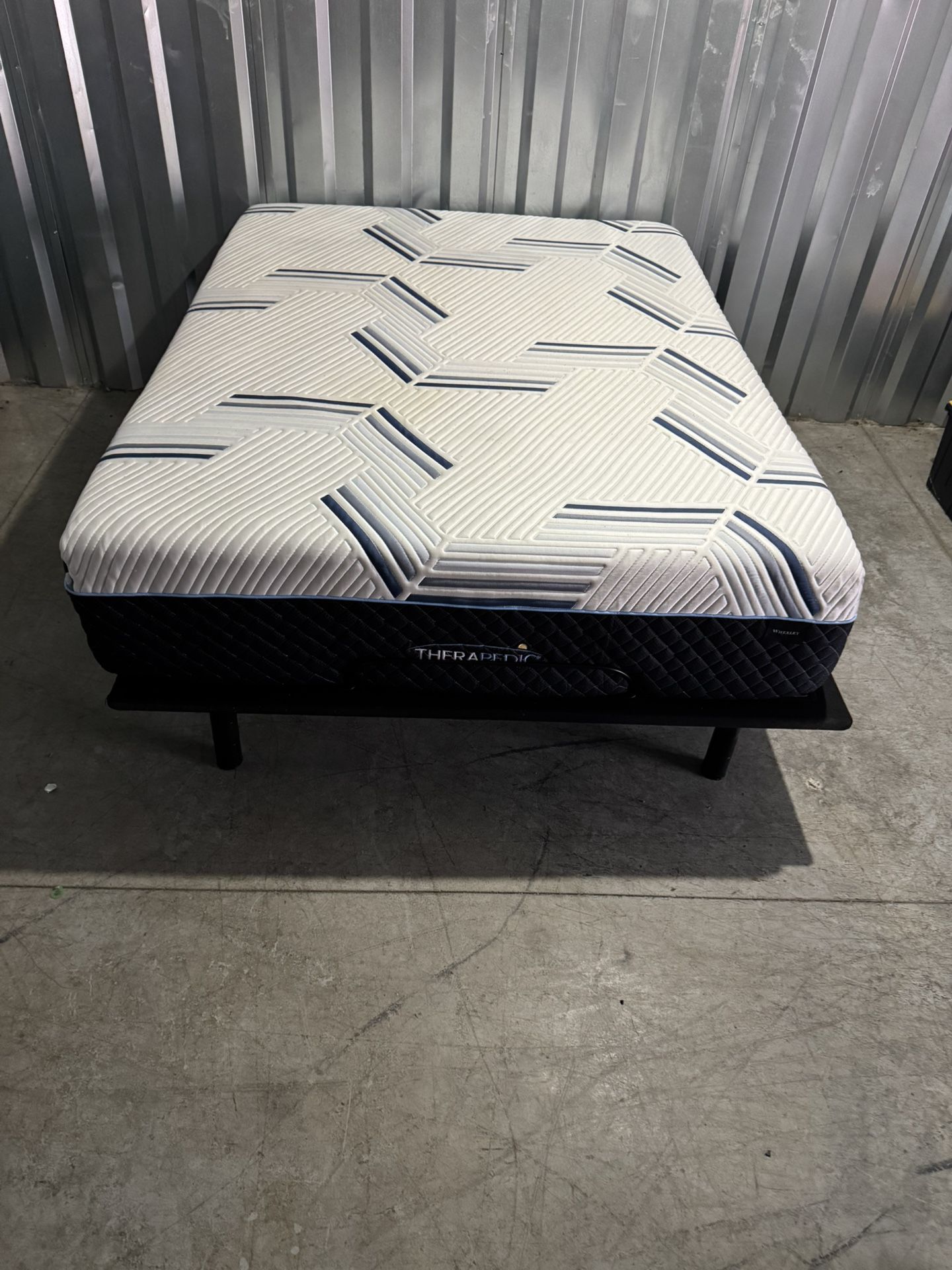 Therapedic Queen Size Mattress And Adjustable Frame