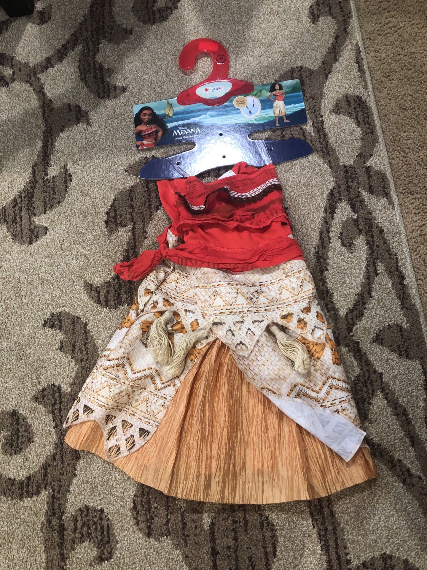 Moana costume 3t-4t necklace included