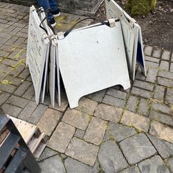 Sandwich board advertising