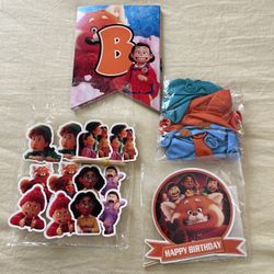 Turning Red Decorations 