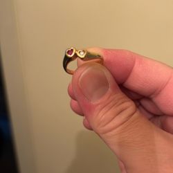 Ruby And Diamond Ring Size 7
