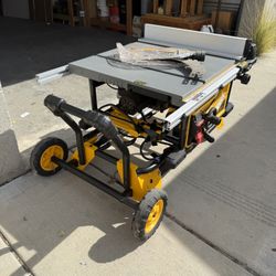 DEWALT Table Saw And Rolling Stand