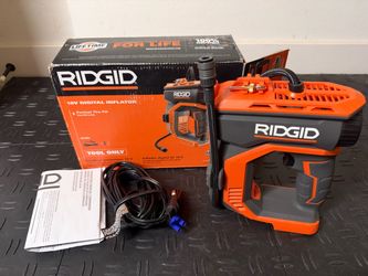 RIDGID 18V Cordless Portable Inflator (Tool Only)