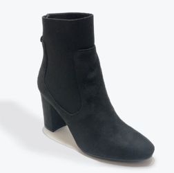 Black Sock Faux Suede