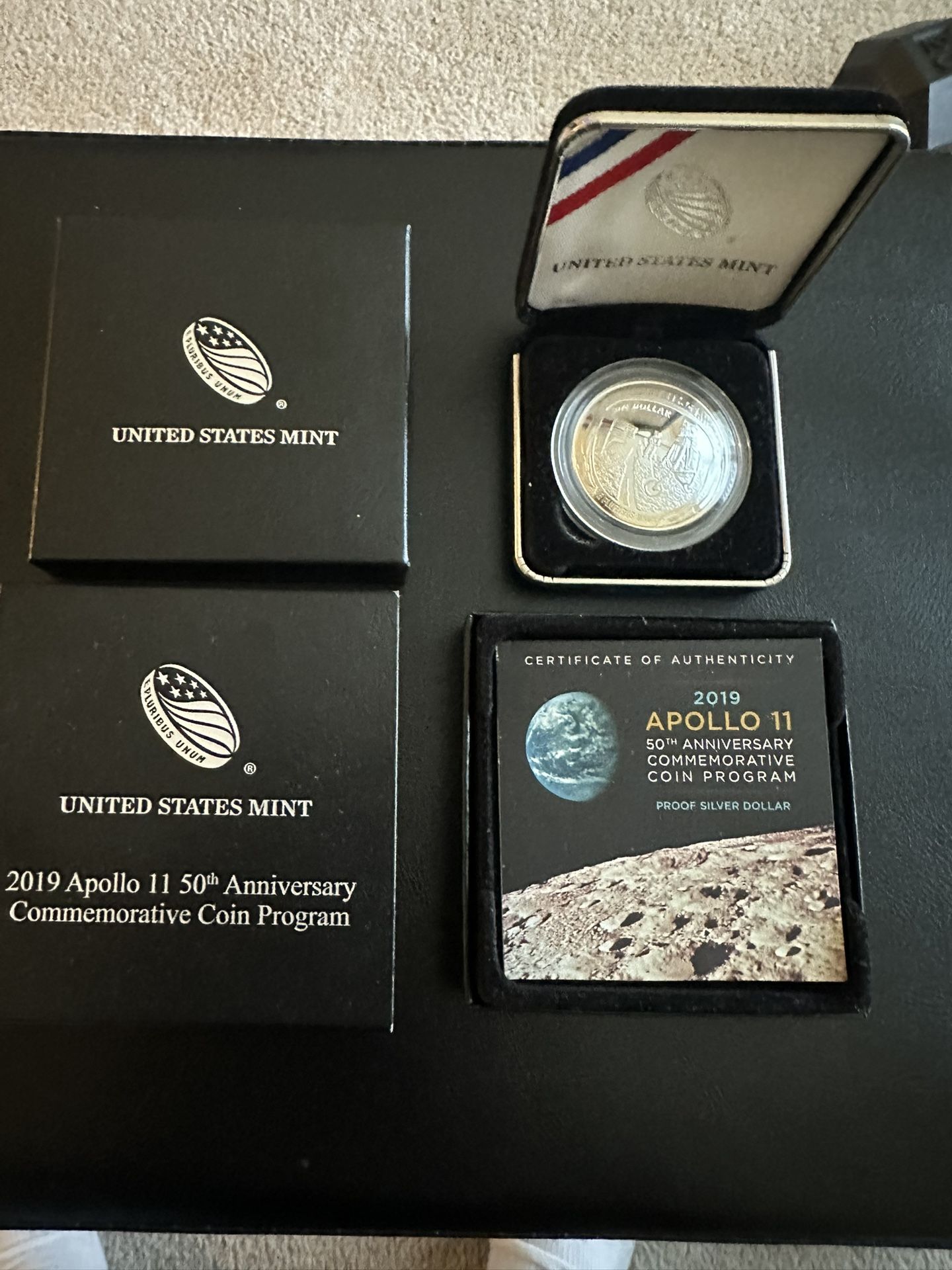 2019 Apollo 11 50th Anniversary 1oz Silver dollar