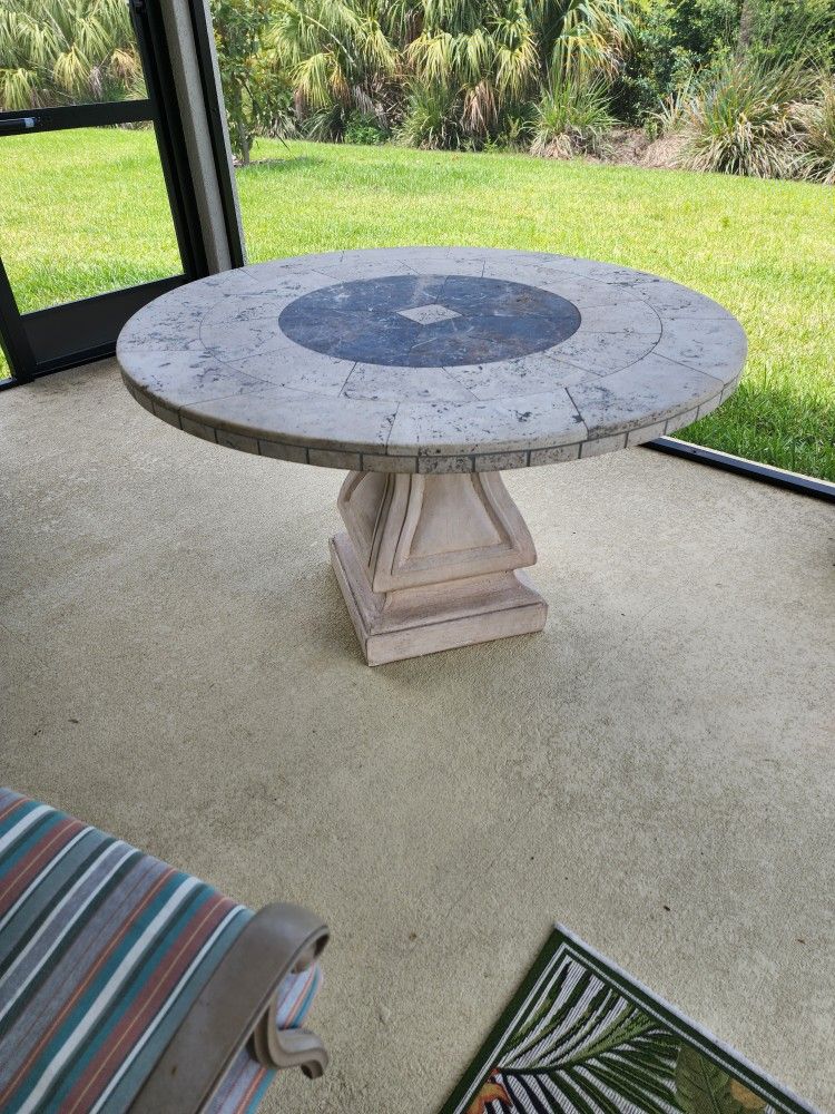 Outdoor Stone Table