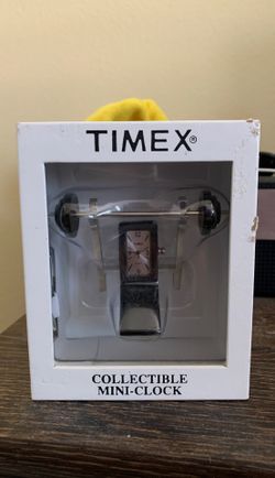 Timex Collectible Mini weight bench clock