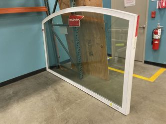 MILGARD White Vinyl Arched Picture Window 60″ x 96″