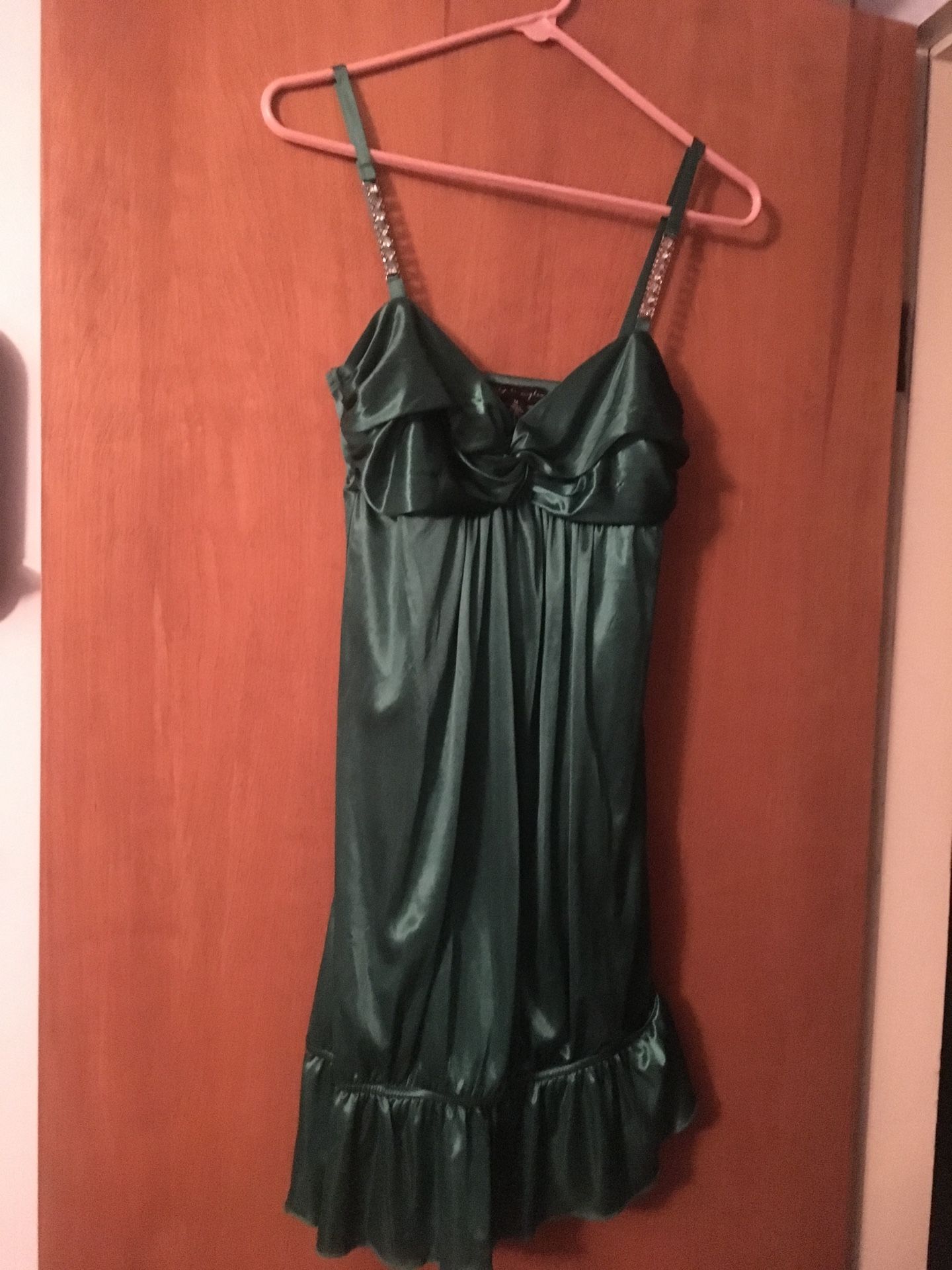 Dress Women Prom dark Green