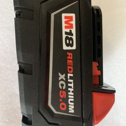 Milwaukee M18 18-Volt 5.0 Ah Lithium-Ion XC Extended Capacity Battery Pack