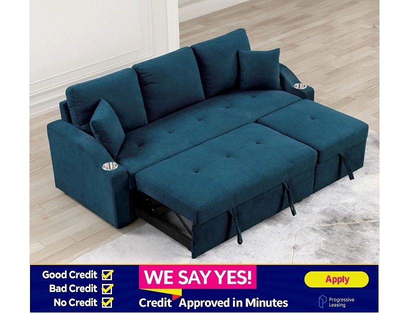 FINANCE TODAY! Royden Couch Sofa Sectional with Pull out Sleeper