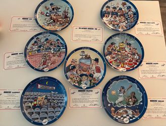 Danbury Mint Los Angeles Dodgers collector plate set by Gary Patterson from The Ultimate Dodgers Fan