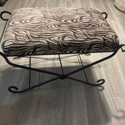 Zebra Print Bench