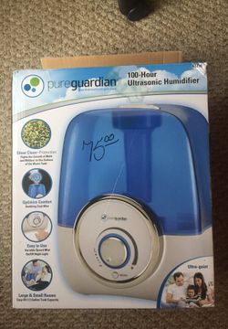 Pure guardian 100 hour ultrasonic 1.5 gallon cool mist humidifier NIB