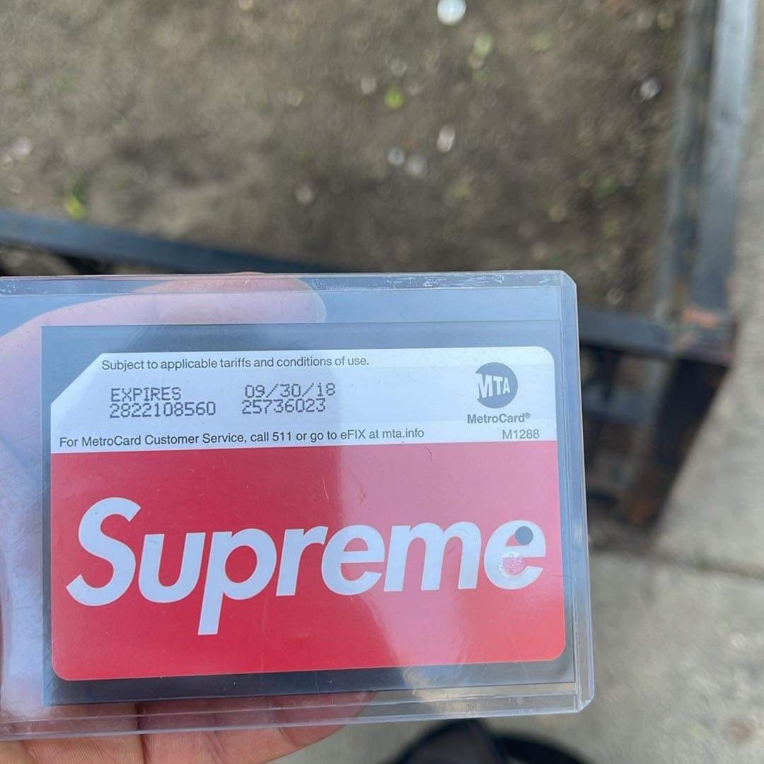 Supreme Metrocard From 2017. Offical Metro Card From Machines In