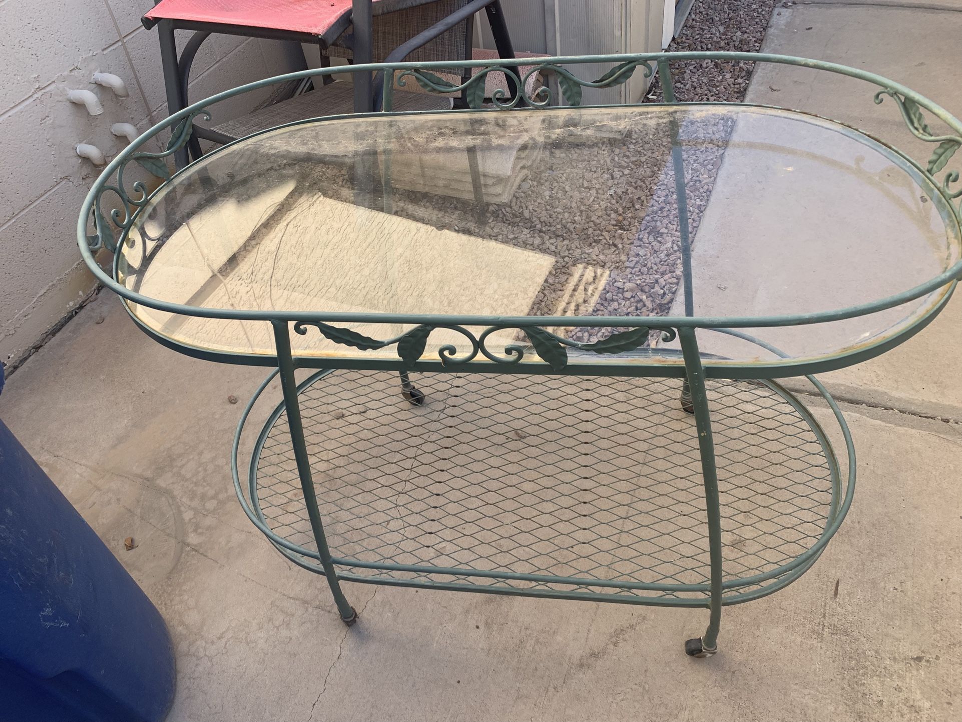 Patio Tea Cart.