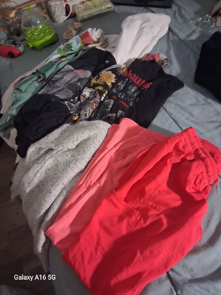 L/XL WOMENS CLOTHES!! 5+ BAGS!!!!! HUGE DEAL. GREAT CLOTHES!