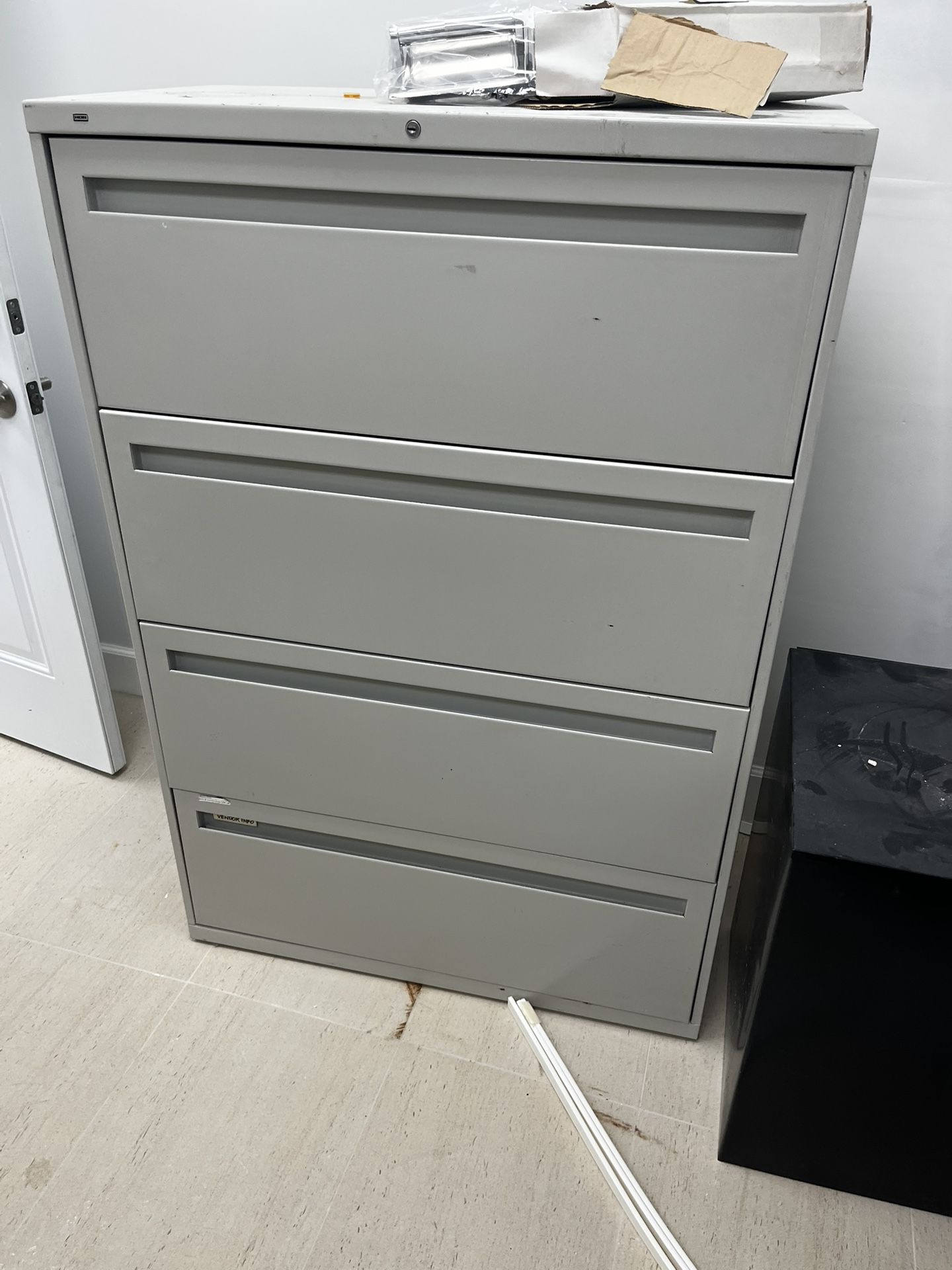 4-Drawer Lateral Filing Cabinets – Metal – Used – Office Storage – Negotiable