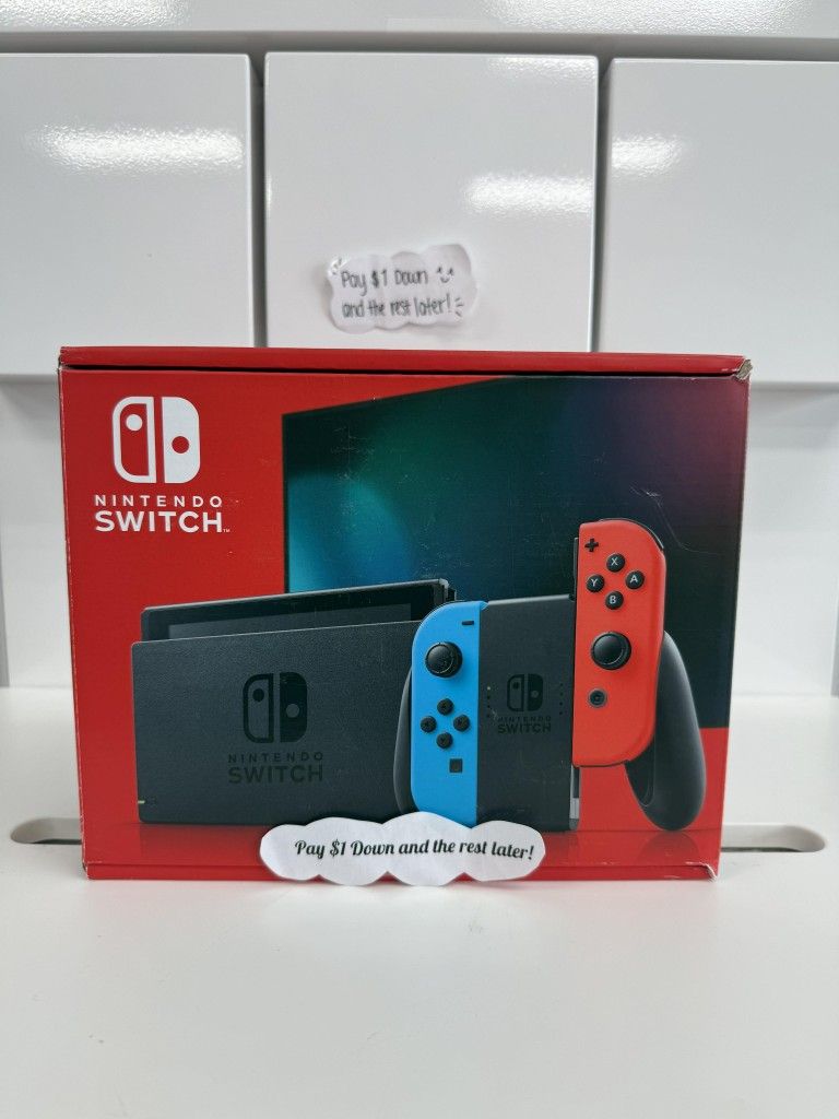 Nintendo Switch V2 Gaming Console - Pay $1 To Take It Home Today and pay the rest later.