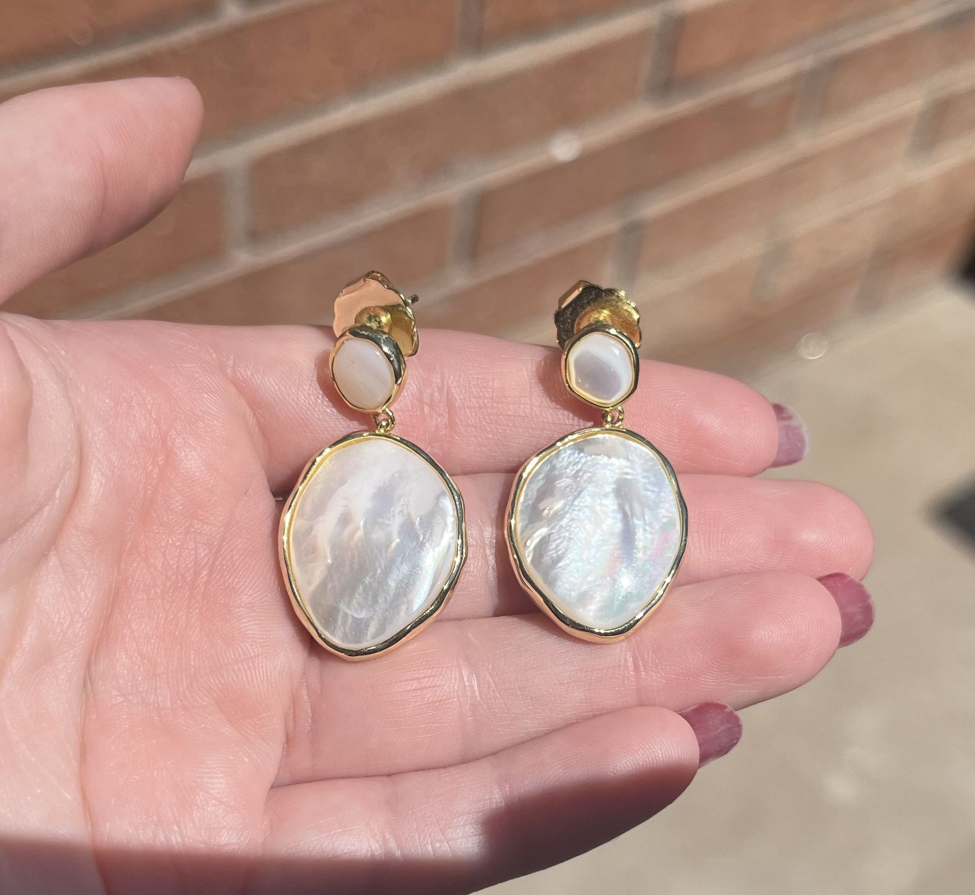 Mother Of Pearl Earrings 