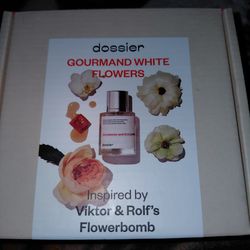Dossier gourmand white flowers