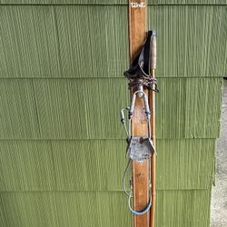 Antique Cross Country Skis For Decor Only