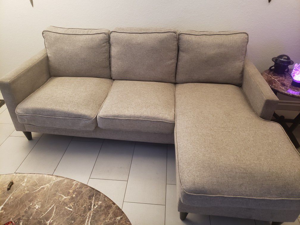 ** SALE PENDING **Grey fabric couch