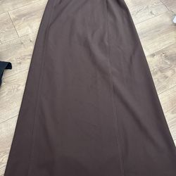 VTG Brown Long Skirt Designed Exclusively by Vincent