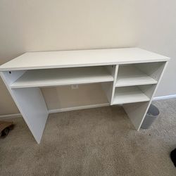 White Study Desk