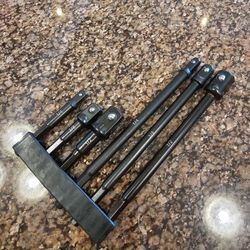 1/4" Hex impact grade extensions to 1/2", 3/8" and 1/4" square drive 