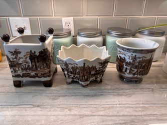 Vintage transferware ironstone collection by Victoria Ware Ironstone