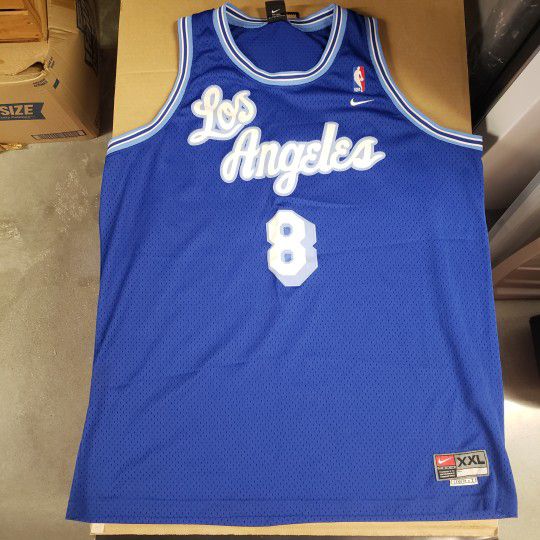 Authentic Nike Throwback LA Lakers Away Kobe Bryant #8 Jersey Size XXL- Royal Blue