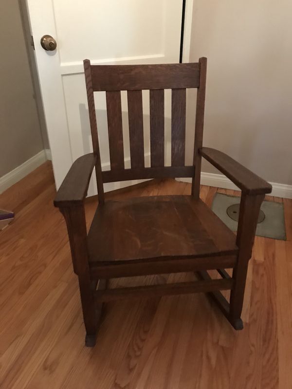 California Made Craftsman Style Rocking Chair Vintage Antique
